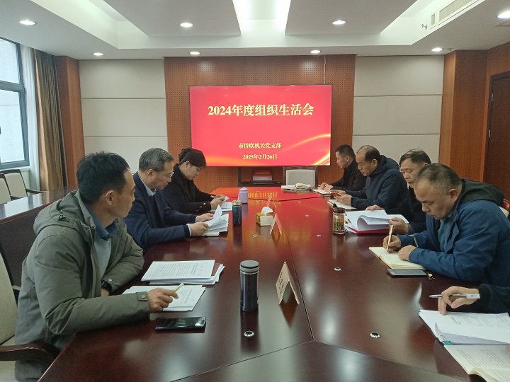 市僑聯機關黨支部召開2024年度組織生活會暨民主評議黨員大會 